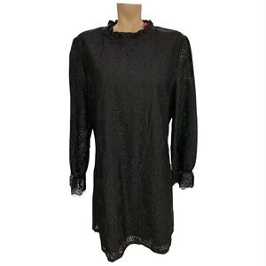Allegra K NWT Black Lace Long Sleeve Dress Size XL